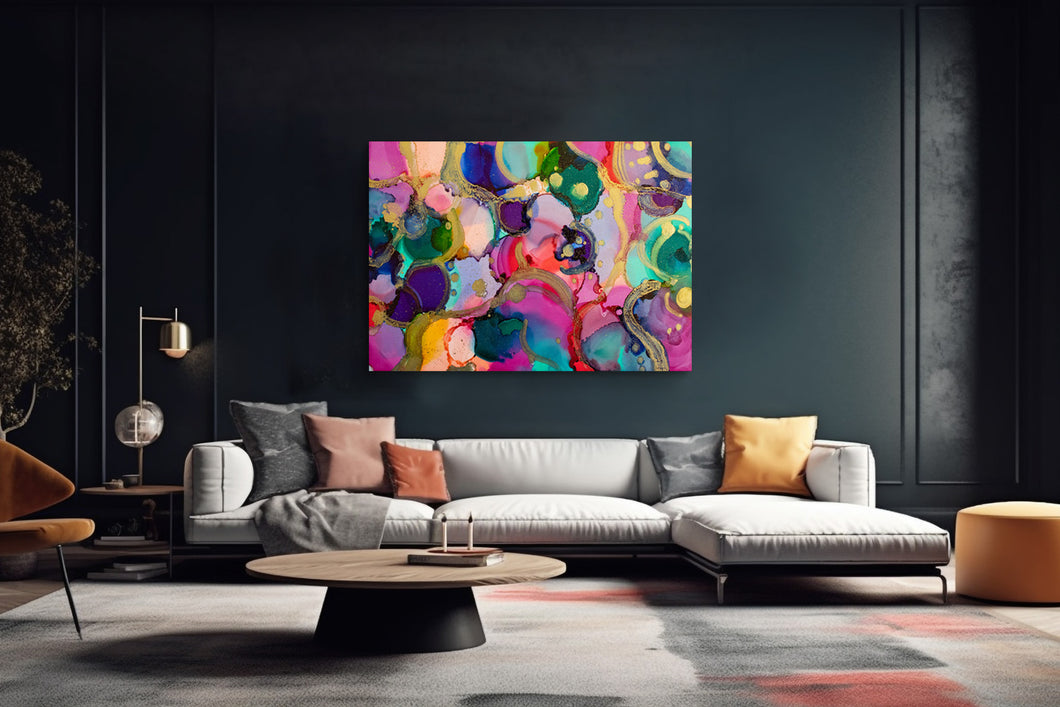 Art painting on canvas - Abstraction 10 - One piece