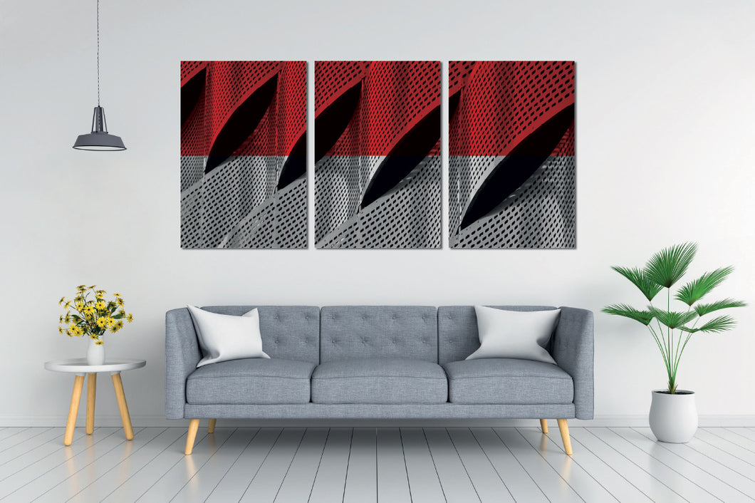 Art painting on canvas - Abstraction - Three-part