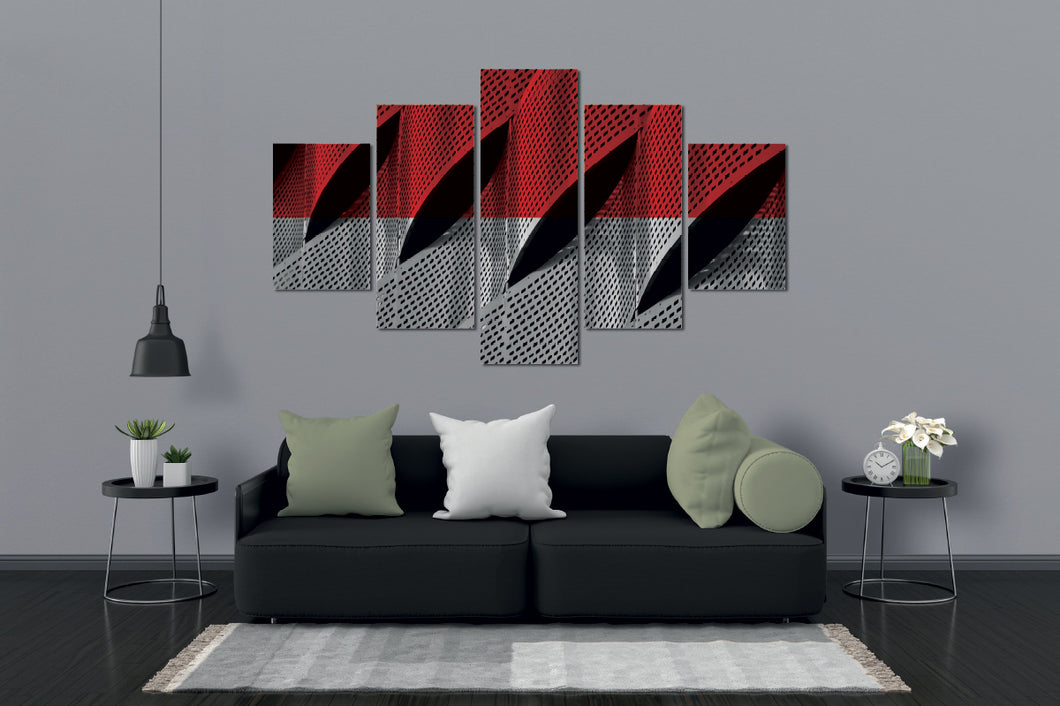 Art painting on canvas - Abstraction - Five-part