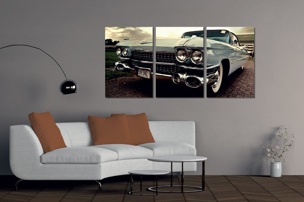 Umetnička slika na kanvasu - Automobili 3 - Trodelna