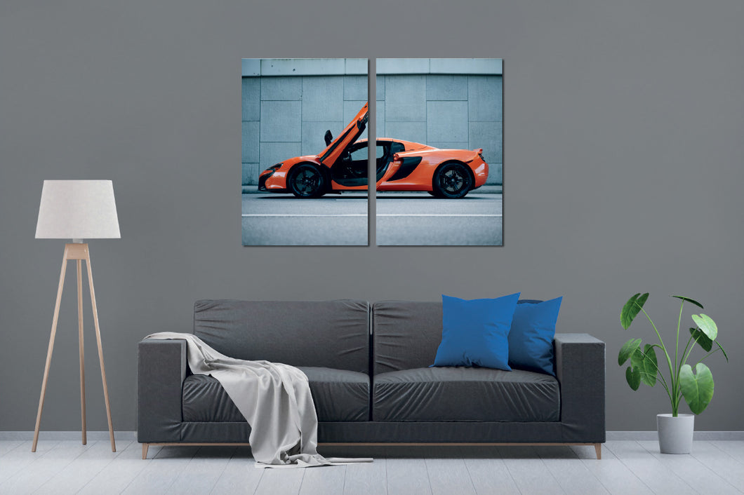 Art painting on canvas - Cars 4 - Two-piece
