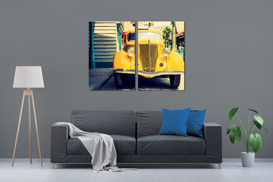 Art painting on canvas - Cars 5 - Two-piece