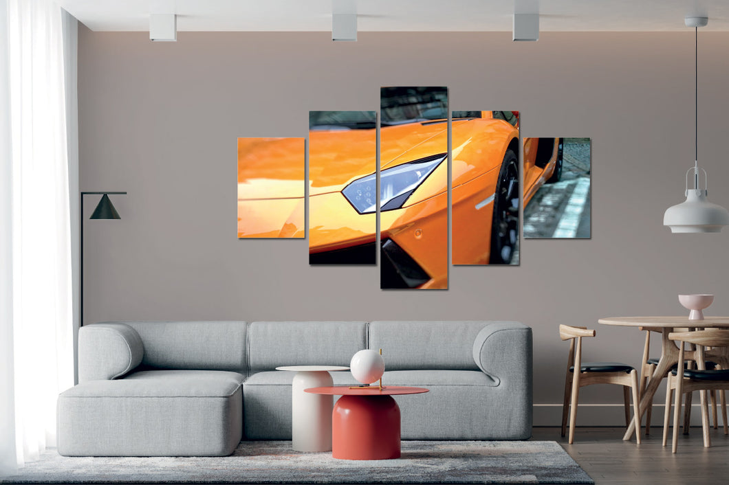 Umetnička slika na kanvasu - Automobili 12- Petodelna