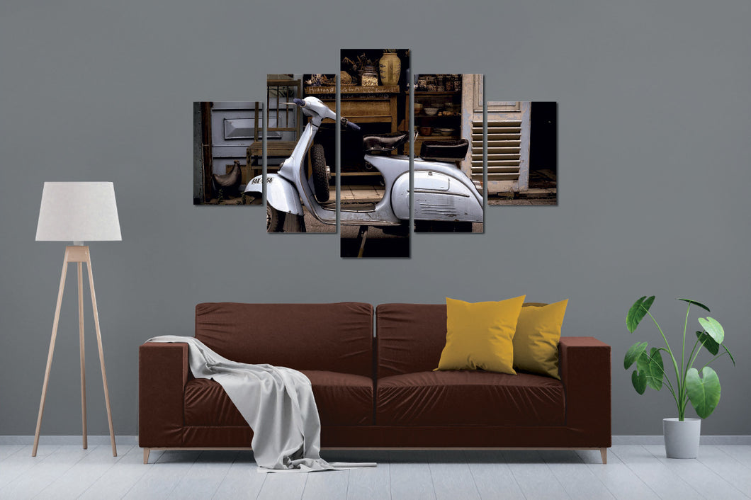 Art painting on canvas - Cars - Five-part
