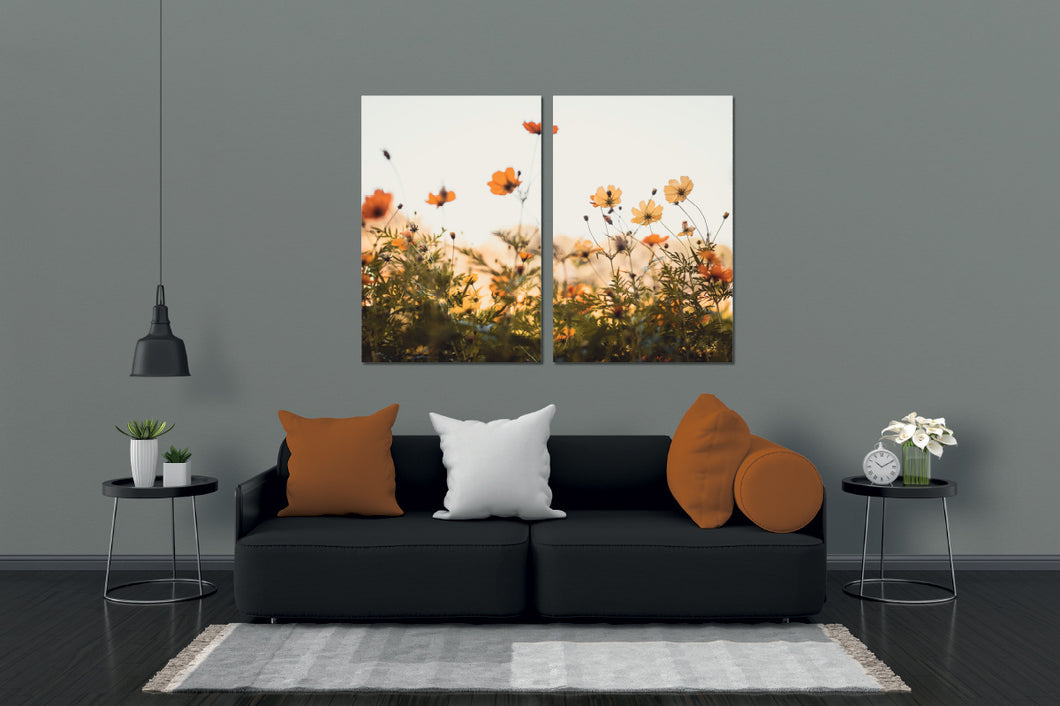 Umetnička slika na kanvasu - Cveće 16 - Dvodelna