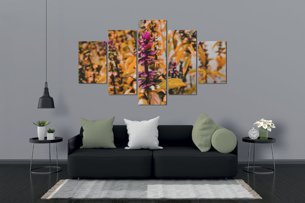 Umetnička slika na kanvasu - Cveće 25 - Petodelna