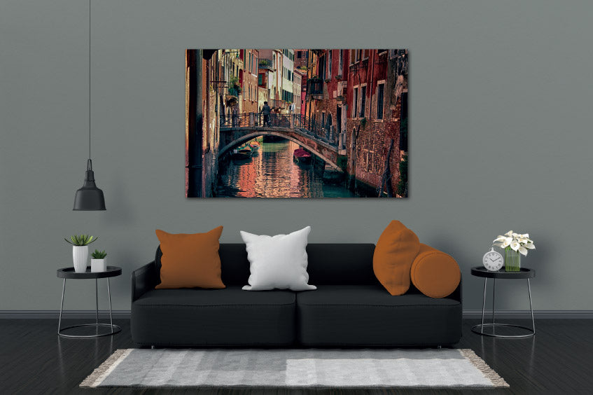Art painting on canvas - City 11 - One-piece