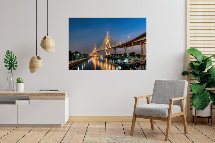 Art painting on canvas - City 2 - One-piece