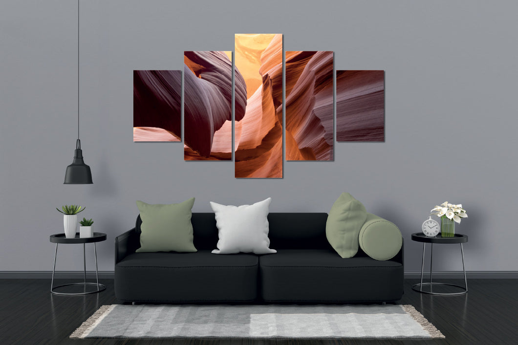 Art painting on canvas - Nature 4 - Five-part