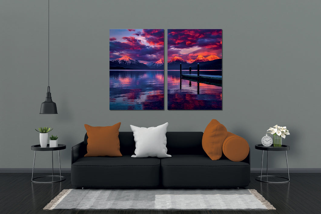Art painting on canvas - Nature 2 - Two - part