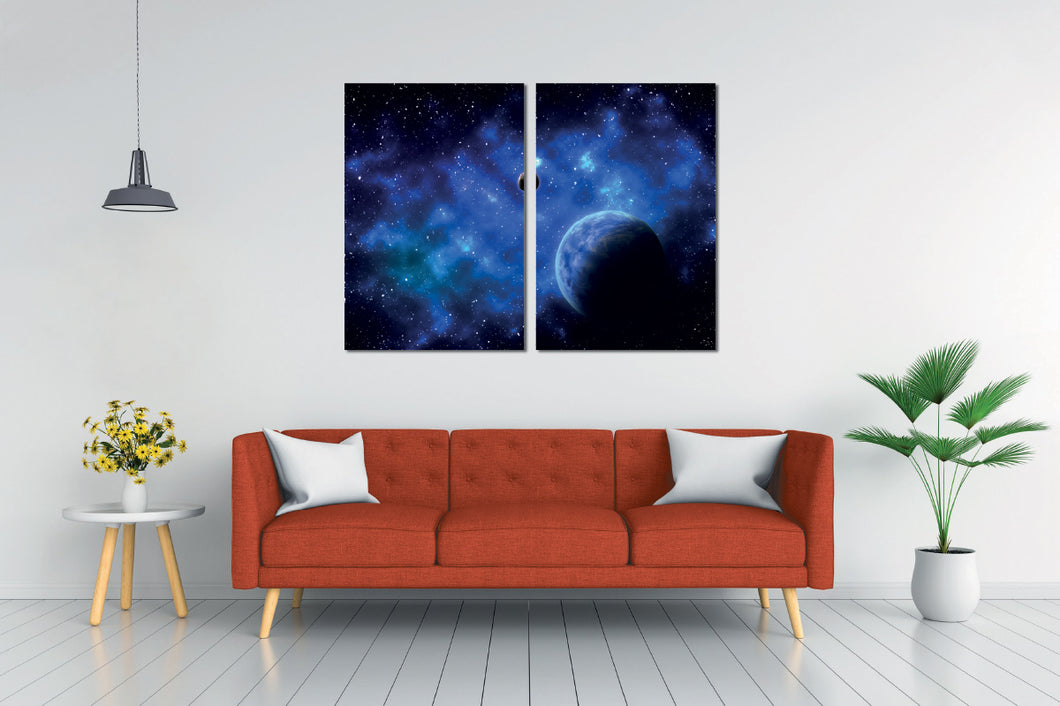 Umetnička slika na kanvasu - Svemir 2 - Dvodelna