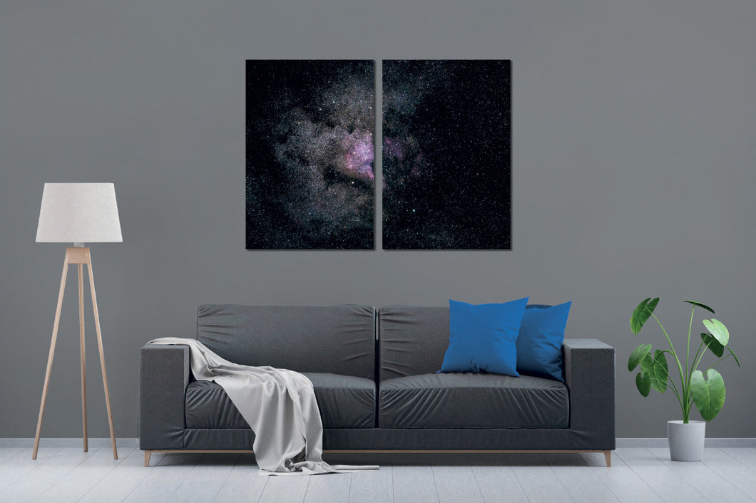 Art painting on canvas - Space 3 - Two-part