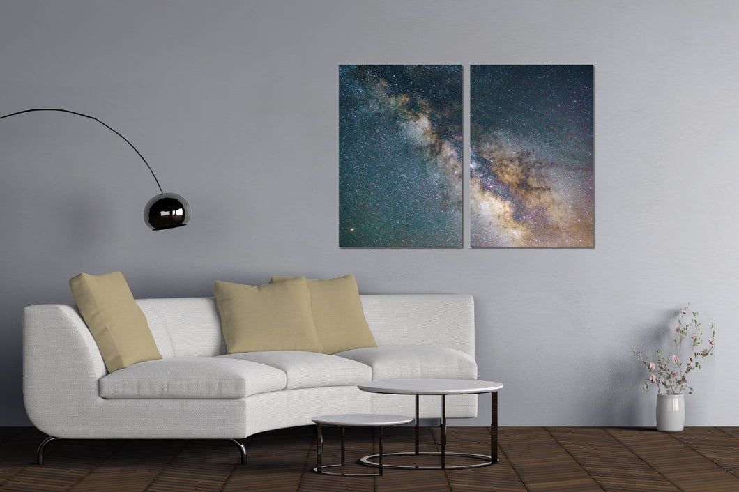 Umetnička slika na kanvasu - Svemir 20 - Dvodelna