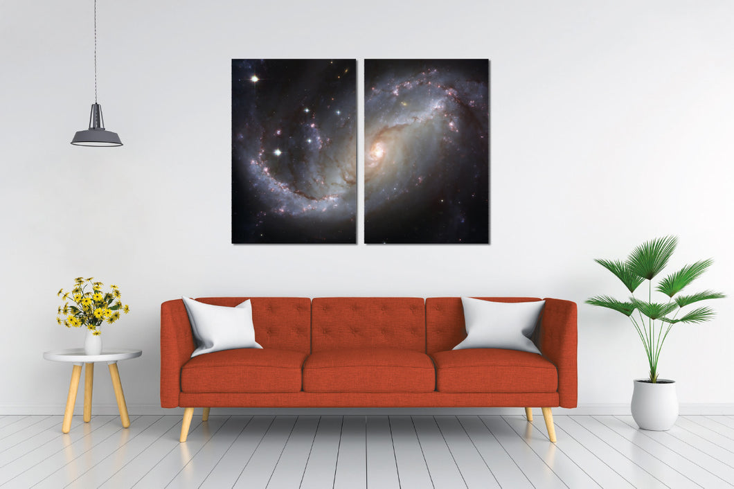 Art painting on canvas - Universe - Two-part