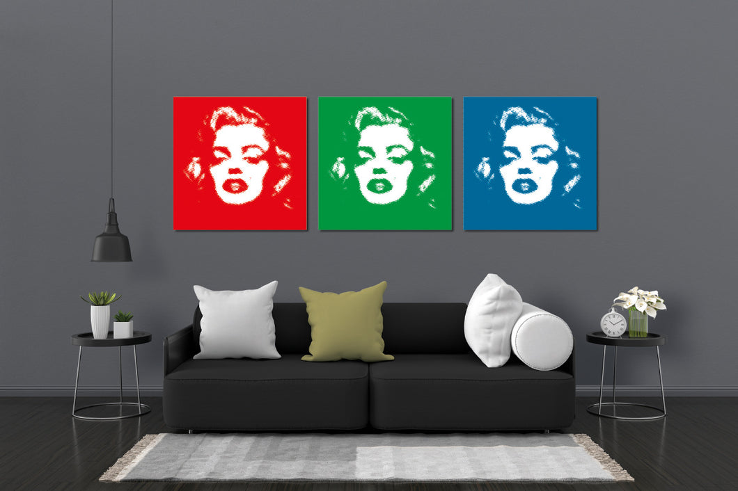 Umetnička slika na kanvasu - Marilyn Monroe - Art 18 - Trodelna
